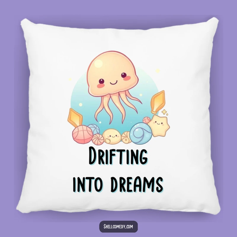 Funny Jellyfish Shell Pillow: Adorable Ocean Accent, Lovely Funny Gift