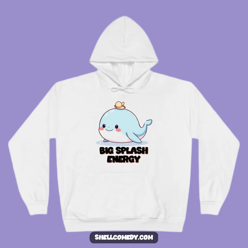 Cozy Funny Whale Hoodie: Warm Hug of Ocean Humor Funny Gift